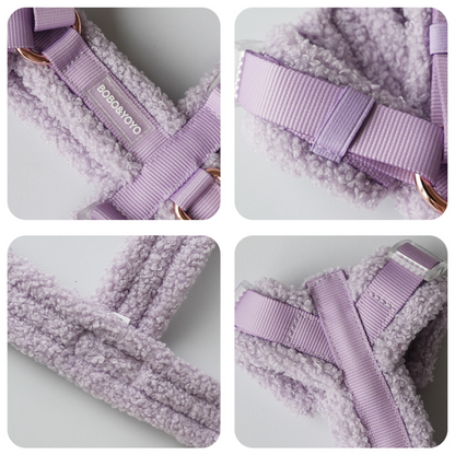 maisonmayaa-harnais-laisse-velours-moumoutte-gamelle oreilles longues